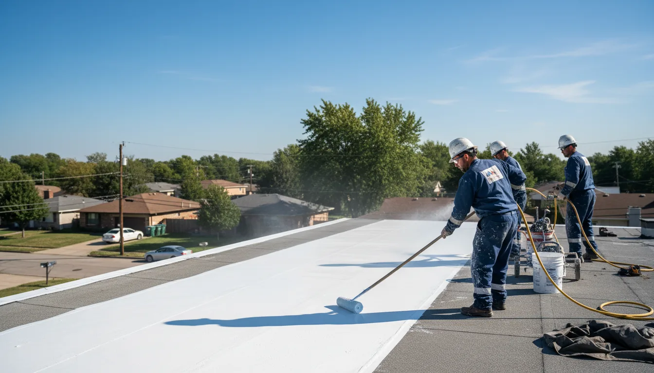 Commercial roof coating in Brethren, MI near me